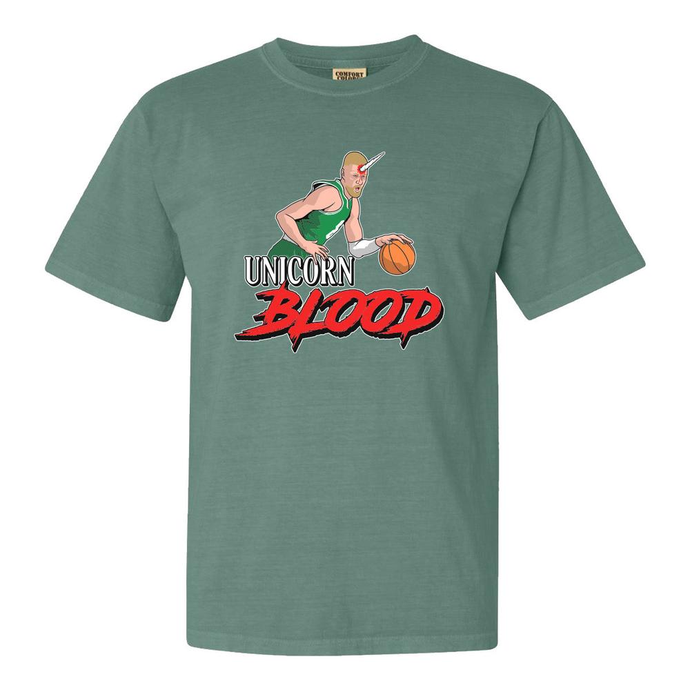 Unicorn Blood Tee-T-Shirts-Pardon My Take-Green-S-Barstool Sports
