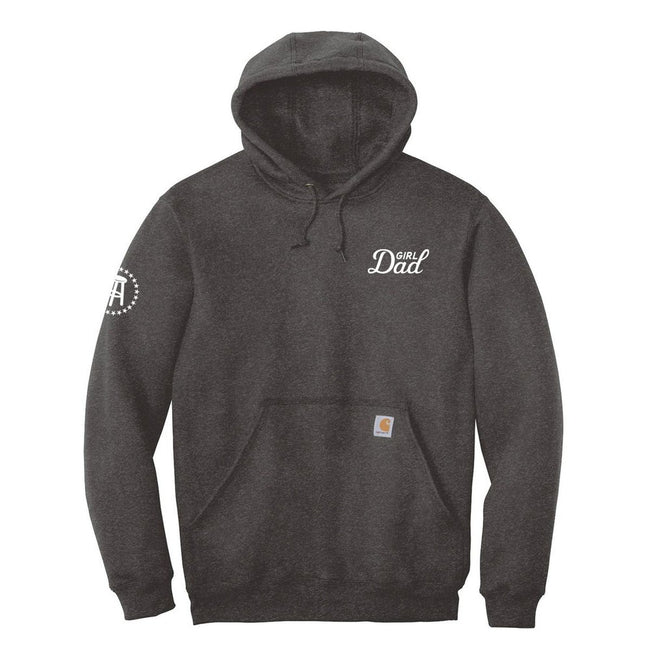 Girl Dad Embroidered Premium Hoodie-Hoodies & Sweatshirts-Barstool Sports-Discontinued - Grey-S-Barstool Sports