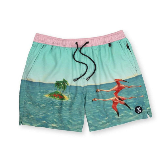Balls Beachwear Stranded In Time Swim Trunks-Swimwear-Balls Beachwear-Green-S-Barstool Sports