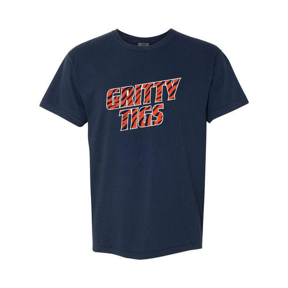 Gritty Tigs Tee-T-Shirts-Barstool Sports-Navy-S-Barstool Sports