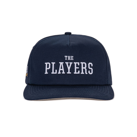 The PLAYERS x Barstool Golf Heritage Retro Snapback Hat-Hats-Fore Play-Navy-One Size-Barstool Sports
